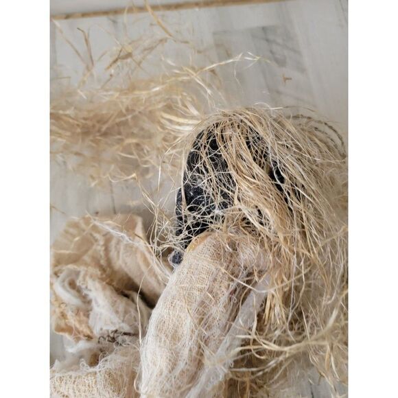 Glitter skeleton hanging Grim Reaper Halloween scary pop decor - Picture 10 of 14